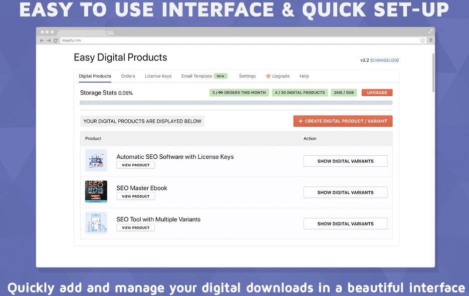 Screenshot of EDP - Easy Digital Products product