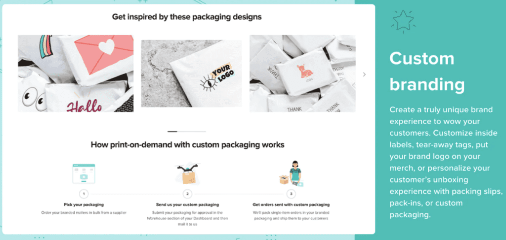 Screenshot of Printful: Print on Demand product