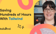 Photo of The Artisan Duck's creator, Hannah on a yellow background.