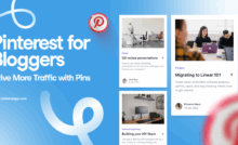 Three Pinterest Pins for blog posts in the categories of Design, Product, and Software Engineering on a light blue background. Surrounding the Pins are the blog post title, Tailwind url (www.tailwindapp.com), Pinterest logos, and white swirls.